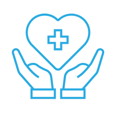 health and wellbeing support icon